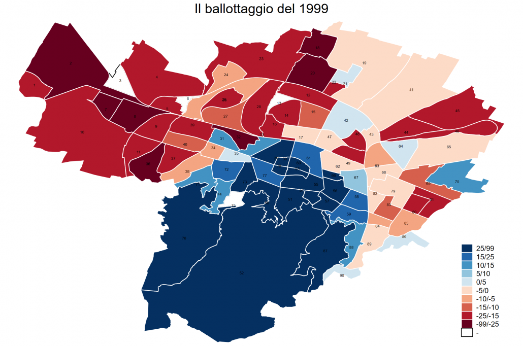 Bologna. La mappa e la storia elettorale
